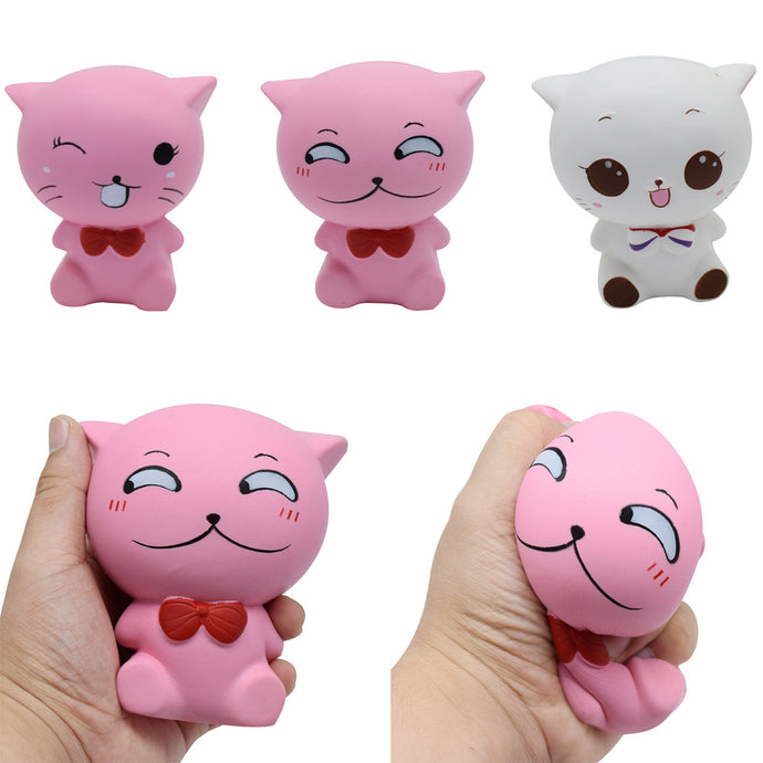 Squishy Pink Cat Toy