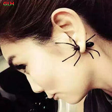 Big Black Spider Stud Earrings