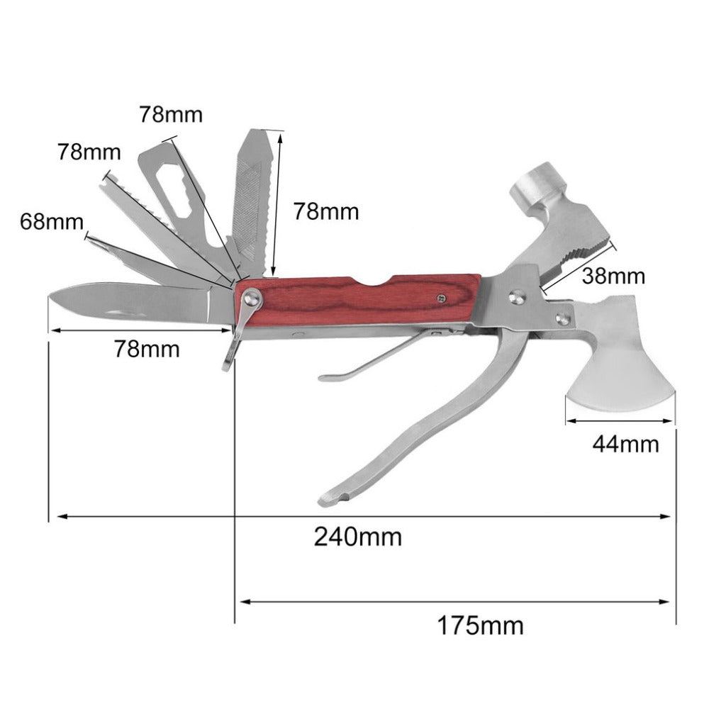16 in 1 Multi-tool Emergency Ax & Hammer