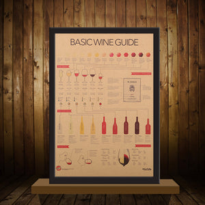 Basic wine guide poster